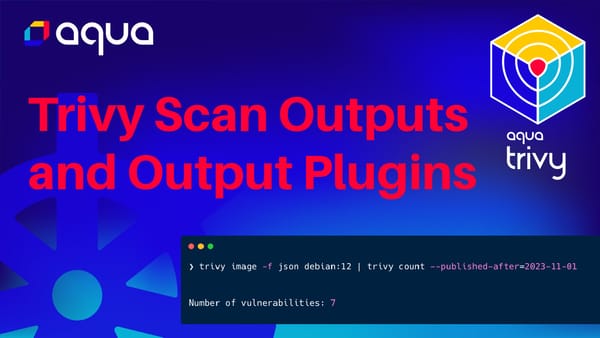 Security Scan Output Options and Output Plugins